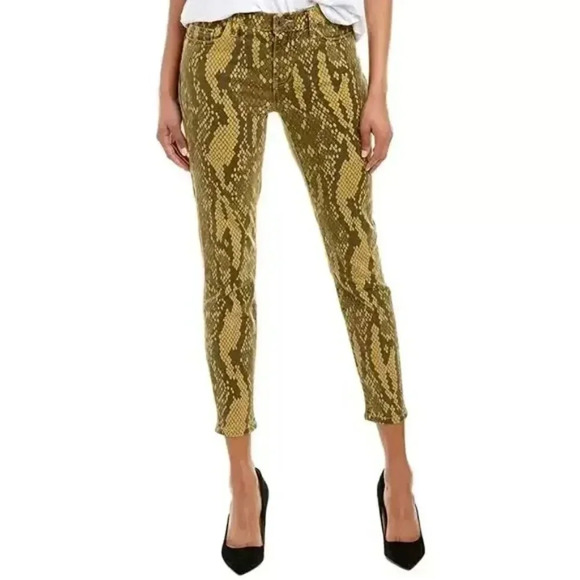 Current/ Elliott Stiletto Snake Print Mid Rise Skinny Jeans - Picture 4 of 14